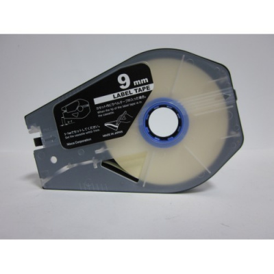 Bandă adezivă compatibilă pentru Canon M-1 Std/M-1 Pro / Partex, 9mm x 30m, casetă, alb