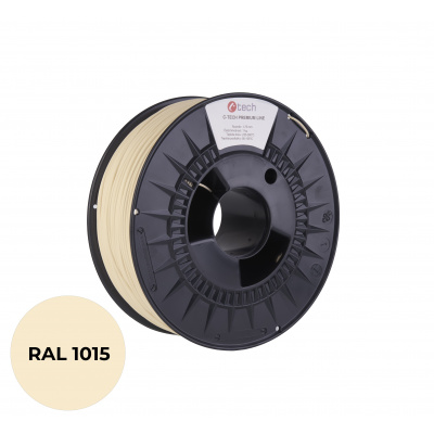 C-Tech 3DF-P-PETG1.75-1015 3D filament, PREMIUM LINE, PETG, fildeș deschis, RAL1015, 1,75mm, 1kg