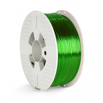 Verbatim 55057 3D filament, PET-G, 1,75mm, 1000g, 327m, Verde transparent (Green Transparent)