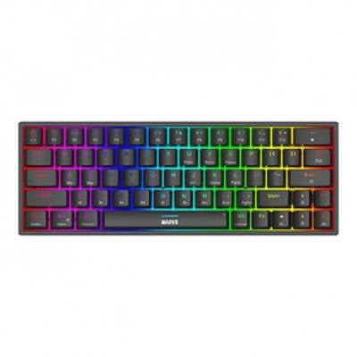 Marvo SHOGO 63, tastatură US, gaming, cablat (USB), negru, mecanică, lumina de fundal