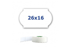 Etichete de pret pentru etichetarea clestilor, 26mm x 16mm, 700buc., alb