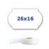 Etichete de pret pentru etichetarea clestilor, 26mm x 16mm, 700buc., alb