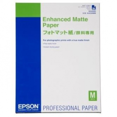 Epson Enhanced Matte Paper S042095 C13S042095, 192 g/m2, A2, 50buc., jet de cerneală, alb, hârtie fotografică
