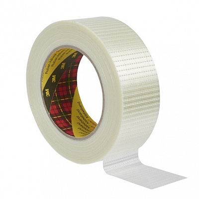 3M 8959 Bandă de ambalare ranforsată longitudinal și transversal 50 mm x 50 m