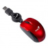 Genius Mouse Micro Traveler V2 31010125107, 1200DPI, optical, 3tl., Cu fir USB, roșu, Micro