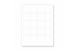 Etichete autoadezive 45 x 45 mm, 24 etichete, A4, 100 de coli