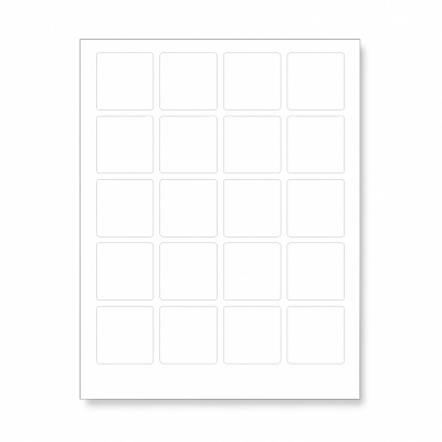 Etichete autoadezive 45 x 45 mm, 24 etichete, A4, 100 de coli