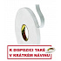 3M 9508W Bandă dublu adezivă din spumă pentru montaj, albă 19 mm x 66 m