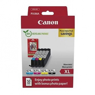 Canon CLI-571XL 0332C006 color (CMYK) multipack de cartuse originale