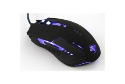E-blue Mouse Auroza G EMS607BKAA-IU, 3000DPI, Optical, 6tl., Cu fir USB, negru