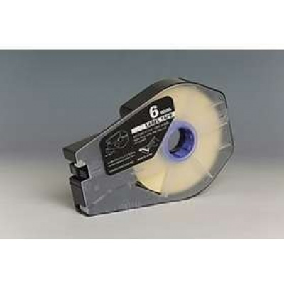 Bandă adezivă compatibilă pentru Canon M-1 Std/M-1 Pro / Partex, 6mm x 30m, casetă, alb