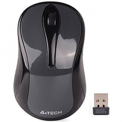 Myš bezdrátová, A4Tech G3-280N, šedá, optická, 1200DPI