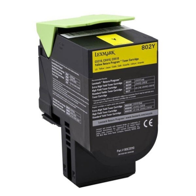 Lexmark 80C20Y0 galben (yellow) toner original