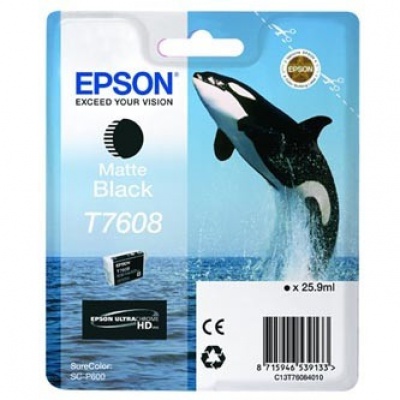 Epson T7608 C13T76084010 mat negru (matte black) cartus original