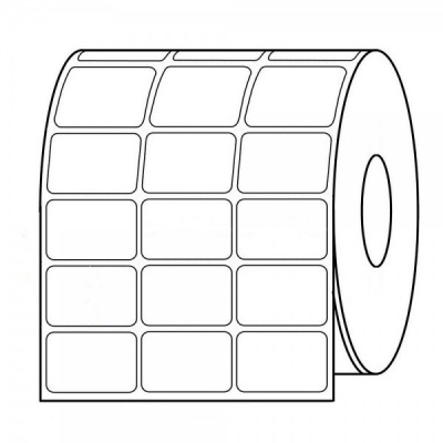 Etichete autoadezive 32x20 mm, trei linii, 9000buc., termo, rola