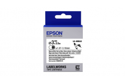 Epson LK-4WBA3 C53S654903 4mm x 3m, text negru / fundal alb, tub termocontractabil original