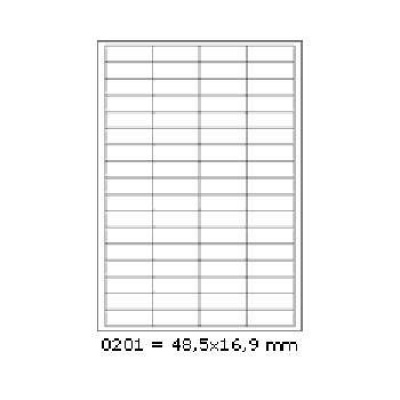 Etichete autoadezive 48,5 x 16,9 mm, 68 de etichete, A4, 100 coli