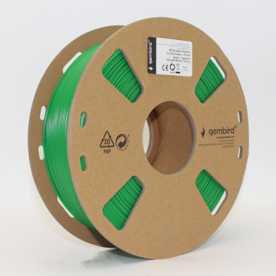 Gembird 3DP-PETG1.75-01-G, 3D filament, PETG, 1,75mm, 1000g, Verde (Green)