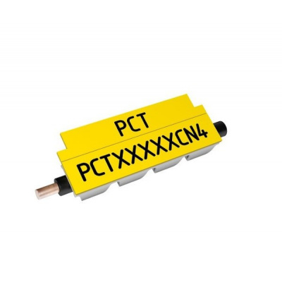 Partex PCT40018CN4, 3,3-4,0mm, 18mm, galben, 800buc., marcatori a clip continui