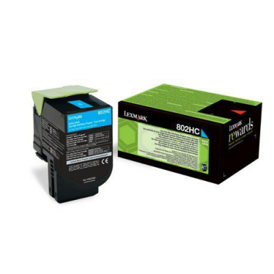 Lexmark 80C2HCE azuriu (cyan) toner original