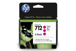 HP 712 3ED78A purpuriu (magenta) 3 buc. cartus original