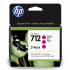 HP 712 3ED78A purpuriu (magenta) 3 buc. cartus original