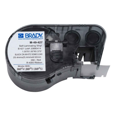 Brady M-49-427 / 131580, etichete 25.40 mm x 25.40 mm