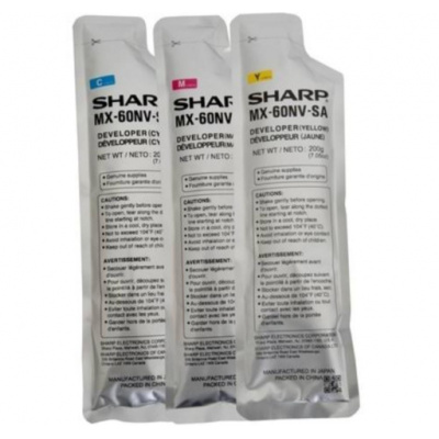 Sharp MX-61GVSA color (CMY) kit de developer original