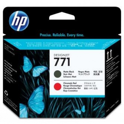 HP 771 CE017A, mat negru / chromatic rosu (matte black / chromatic red) cap de imprimare original