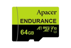 Apacer memorie Endurance V30 A1, 64GB, micro SDXC, AP64GEDM1D05-R, UHS-I U3 (Class 10)