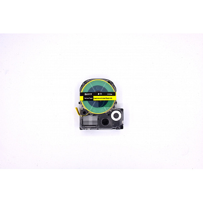 Epson LK-6YBA11 / SU11Y, 11mm x 2,5m, text negru / fundal galben, contractabila banda compatibila