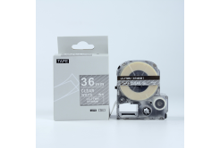 Epson LK-ST36SW, 36mm x 9m, text alb / fundal transparent, banda compatibila