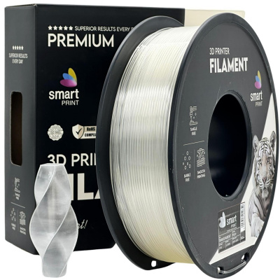 Smart Print FG-S51-E1, 3D filament, PLA+, 1,75mm, 1000g, Transparent (Transparent)