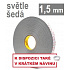 3M VHB™ 4956-P, gr., 1,5 mm; bandă acrilică dublu adezivă foarte puternică, gri deschis, 19 mm x 3 m