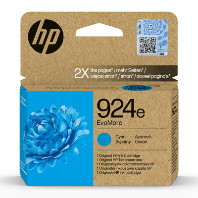 HP 924e 4K0U7NE#CE1 azuriu (cyan) cartus original
