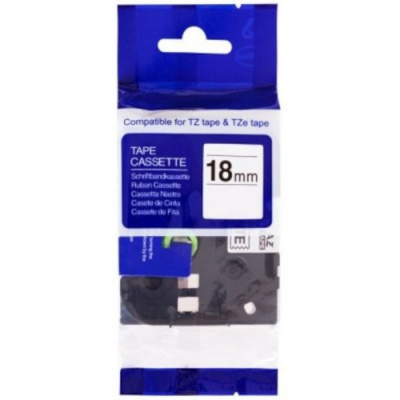 Banda compatibila Brother TZ-NFX241/TZe-NFX241, 18mm x 5m, flexi, nylon, text negru/fundal alb