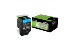 Lexmark 80C2XCE azuriu (cyan) toner original