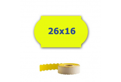 Etichete de pret pentru etichetarea clestilor, 26mm x 16mm, 700buc., semnal galben