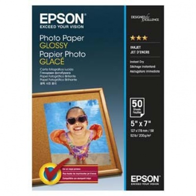 Epson S042545 Glossy Photo Paper, hartie foto, lucios, alb, 13x18cm, 200 g/m2, 50 buc