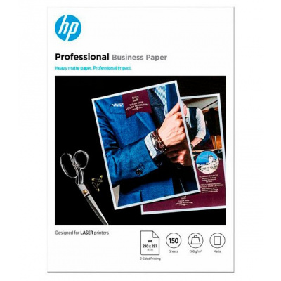 HP PROF MATTE FSC 7MV80A, 200 g/m2, A4, 150buc., mat, alb, hârtie fotografică