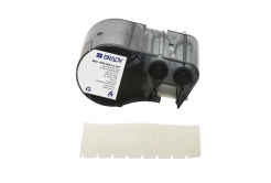 Brady M5C-1500-595-CL-WT / 170948, 38.10 mm x 6.10 m, Vinil, text alb / fundal transparent