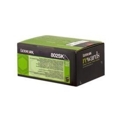 Lexmark 80C2SK0 negru toner original