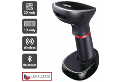 Virtuos EHE0003 cititor CCD 2D HW-855A, fără fir, bază, USB, negru