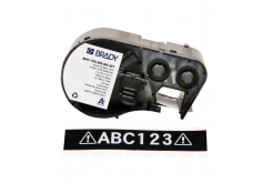 Brady M4C-750-595-BK-WT / 170823, 19.05 mm x 7.62 m, Vinil, text alb / fundal negru