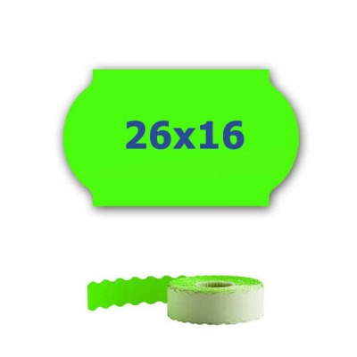 Etichete de pret pentru etichetarea clestilor, 26mm x 16mm, 700buc., semnal verde