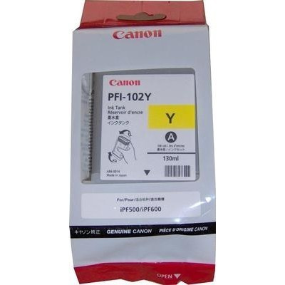 Canon PFI-102Y galben (yellow) cartus original