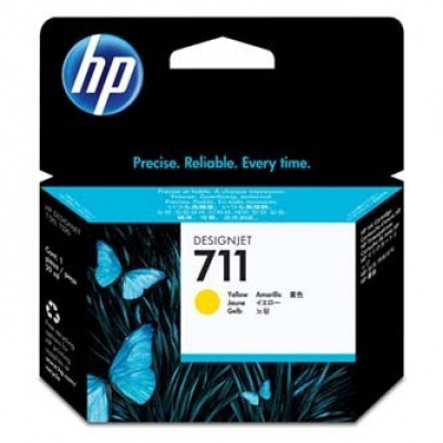 HP 711 CZ132A galben (yellow) cartus original