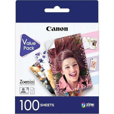 Canon 6135C003 ZINK Photo Paper, lucioasă, albă, 5x7,6cm, 2x3”, 100 buc, termică, hârtie foto
