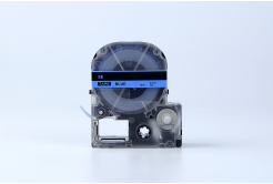 Epson SE12BW, 12mm x 8m, text negru / fundal albastru, securitate, banda compatibila