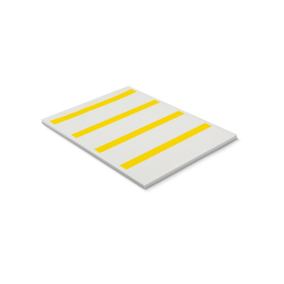 Partex PWL2517068D4SM etichete wrap-around 25,4x68 mm, galben A4, 10x28buc.